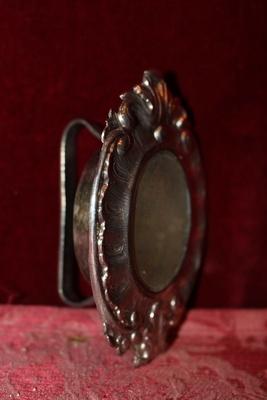 Relic St. Godelieve style Baroque en full silver, Dutch 19th century