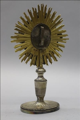 Reliquary  Relic Of The True Cross style Baroque en silver, 18 th century