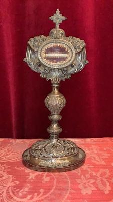 Reliquary St. Paul. style Baroque en full silver, France 19th century ( anno 1825 )