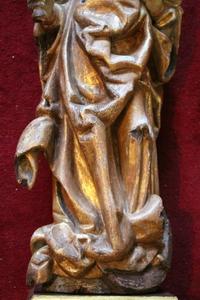 St. Mary With Child style baroque en wood polychrome, Southern Germany 20th century