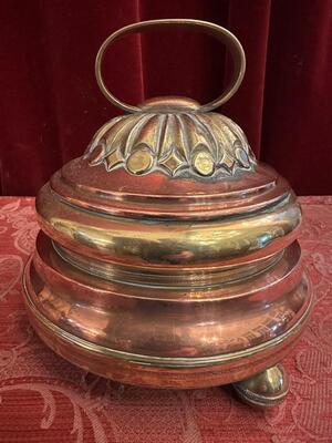 Altar - Bell 4 Bells  style Baroque - Style en Brass / Bronze , Belgium  19 th century ( Anno 1825 )