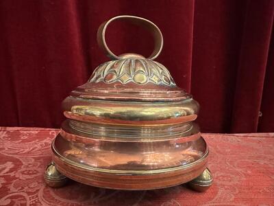 Altar - Bell 4 Bells  style Baroque - Style en Brass / Bronze , Belgium  19 th century ( Anno 1825 )