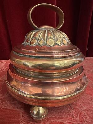 Altar - Bell 4 Bells  style Baroque - Style en Brass / Bronze , Belgium  19 th century ( Anno 1825 )