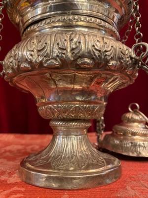 Censer Full Silver style BAROQUE-STYLE en Full - Silver, Belgium 18 th century ( Anno 1740 )