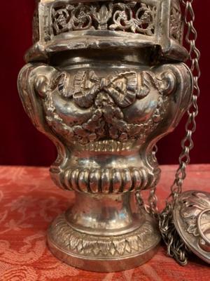 Censer Full Silver style BAROQUE-STYLE en Full - Silver, Belgium 18 th century ( Anno 1790 )