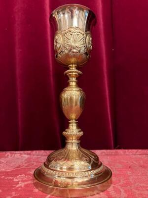 Chalice style Baroque - Style en Full - Silver / Gilt, Belgium  19 th century ( Anno 1835 )