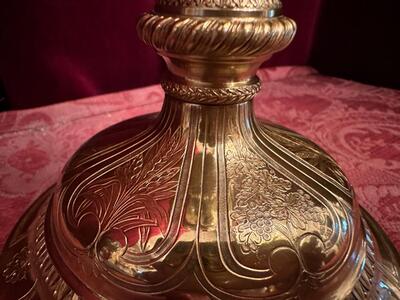 Chalice style Baroque - Style en Full - Silver / Gilt, Belgium  19 th century ( Anno 1835 )