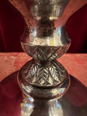 Chalice style Baroque - Style en Brass / Silver Plated / Gilt, Belgium  18 th century