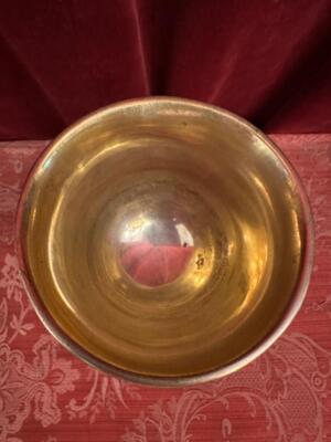 Chalice style Baroque - Style en Brass / Silver Plated / Gilt, Belgium  18 th century