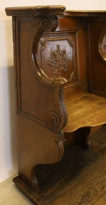 Choir Seats  style Baroque - Style en Oak wood, Belgium  19 th century