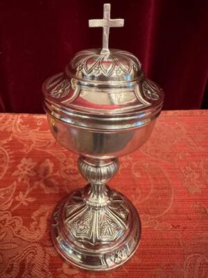 Ciborium style Baroque - Style en Full - Silver 6 Siver - Marks Present, Belgium 19 th century ( Anno 1825 )