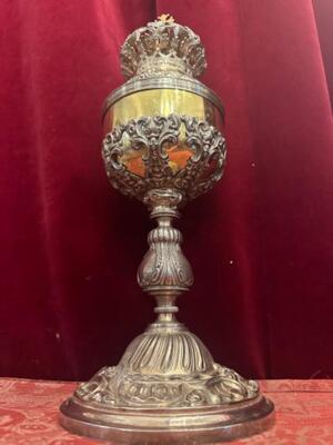 Ciborium style Baroque - Style en Full - Silver, Belgium  18 th century ( Anno 1775 )