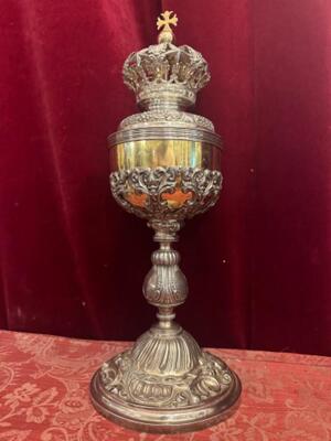 Ciborium style Baroque - Style en Full - Silver, Belgium  18 th century ( Anno 1775 )