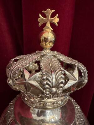 Ciborium style Baroque - Style en Full - Silver, Belgium  18 th century ( Anno 1775 )