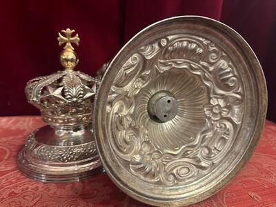 Ciborium style Baroque - Style en Full - Silver, Belgium  18 th century ( Anno 1775 )
