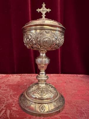 Ciborium style Baroque - Style en Full - Silver, Belgium  19 th century ( Anno 1835 )