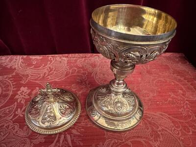 Ciborium style Baroque - Style en Full - Silver, Belgium  19 th century ( Anno 1835 )