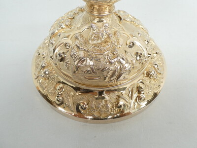 1 Baroque - Style Exceptional Ciborium By : French Silversmith'S Favier Freres, Who Worked In Lyon ,France In The Second Half Of The 19th Century.