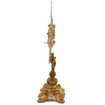 Monstrance  style BAROQUE-STYLE en Brass / Gilt, Belgium  19 th century