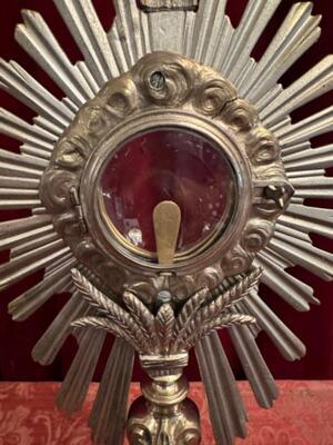 Monstrance  style Baroque - Style en Bronze, Belgium  19 th century