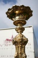 Paschal Candle Stick style Baroque - Style en Messing / Bronze, FRANCE 19 th century