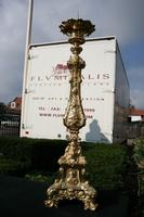 Paschal Candle Stick style Baroque - Style en Messing / Bronze, FRANCE 19 th century