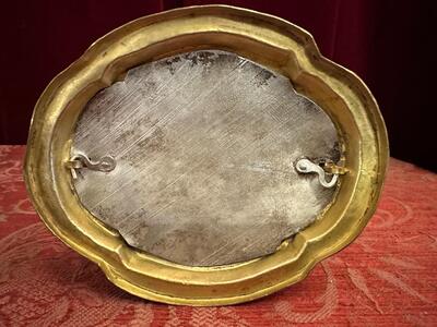 Reliquary - Relic Of The True Cross style Baroque - Style en Brass / Glass / Originally Sealed, Italy 18 th century ( Anno 1775 )