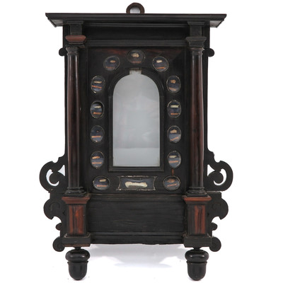 Reliquary - Relics  style Baroque - Style en Wood Rosewood, Belgium  18 th century