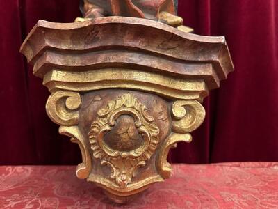 1 Baroque - Style Sculpture Madonna With Child