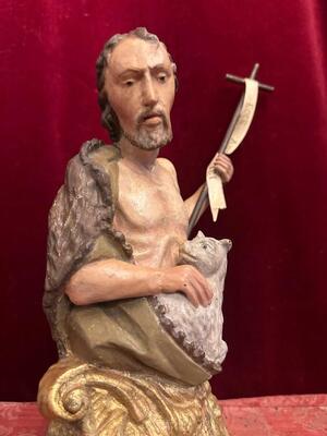 1 Baroque - Style St. John Baptist Sculpture