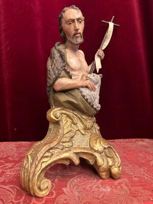 1 Baroque - Style St. John Baptist Sculpture