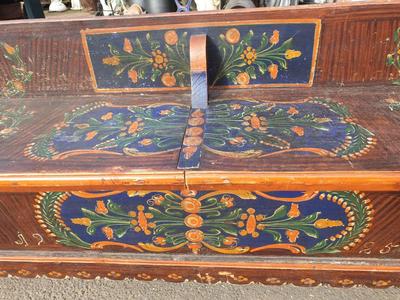 Bench  en Wood Polychrome,