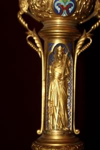 Bishop - Staff  en Brass / Bronze / Emaille, France 19th century (1920)