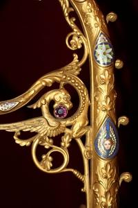 Bishop - Staff  en Brass / Bronze / Emaille, France 19th century (1920)