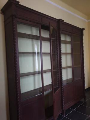 Bookcase  en Oak Wood / Glass, France 19th century