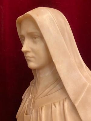 Buste St. Therese en Alabaster, Belgium  19th century