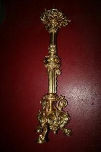 Candle Stick en Brass / Bronze, FRANCE 19th century