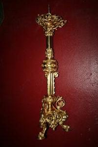 Candle Stick en Brass / Bronze, FRANCE 19th century