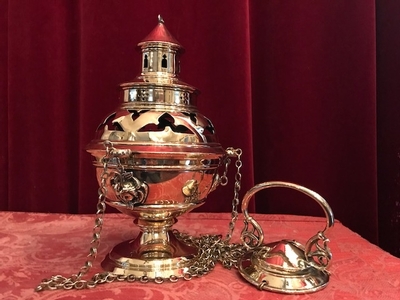 Censer en Bronze / Polished , Belgium 19th century