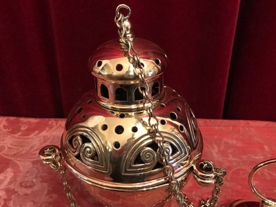 Censer en Brass / Polished , Dutch 19th century