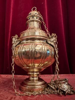 Censer  en Bronze / Polished and Varnished, Belgium  19 th century ( Anno 1840 )