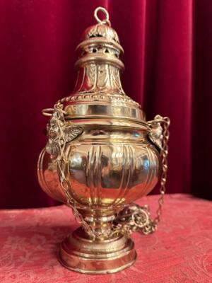 Censer  en Bronze / Polished and Varnished, Belgium  19 th century ( Anno 1840 )