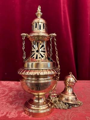 Censer.. en Bronze / Polished and Varnished, Belgium  19 th century ( Anno 1865 )