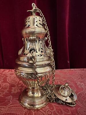 Censer en Bronze / Polished and Varnished, Belgium  19 th century