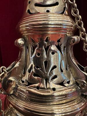 Censer en Bronze / Polished and Varnished, Belgium  19 th century