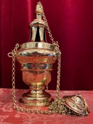 Censer  en Bronze / Polished and Varnished, Belgium 19 th century