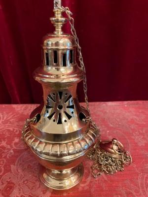 Censer  en Bronze / Polished and Varnished, Belgium 19 th century