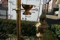 Censer-Stand  Complete With Censer And Boat  en Brass / Bronze, Belgium 19th century ( anno 1885 )