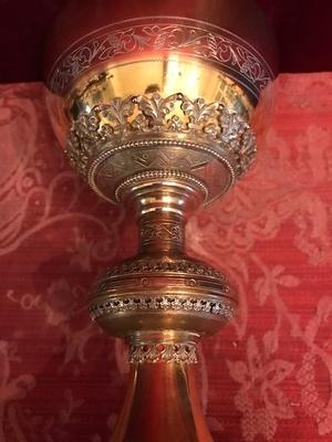 Chalice en full silver / Gilt, Belgium 19th century