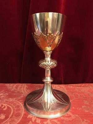 Chalice en full silver / Polished / Varnished, France 19th century